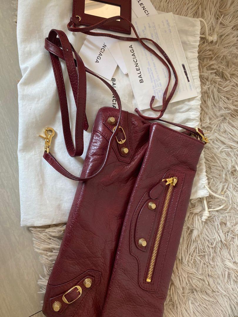 Balenciaga clutch with strap for sling, Luxury, Bags & Wallets on Carousell