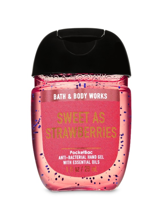 Bath and Body Works Pocketbac Sweet as Strawberries Anti-bacterial Hand Gel Sanitizer 29ml