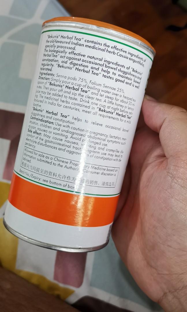 Bekunis Laxative Herbal Tea For constipation, Health & Nutrition