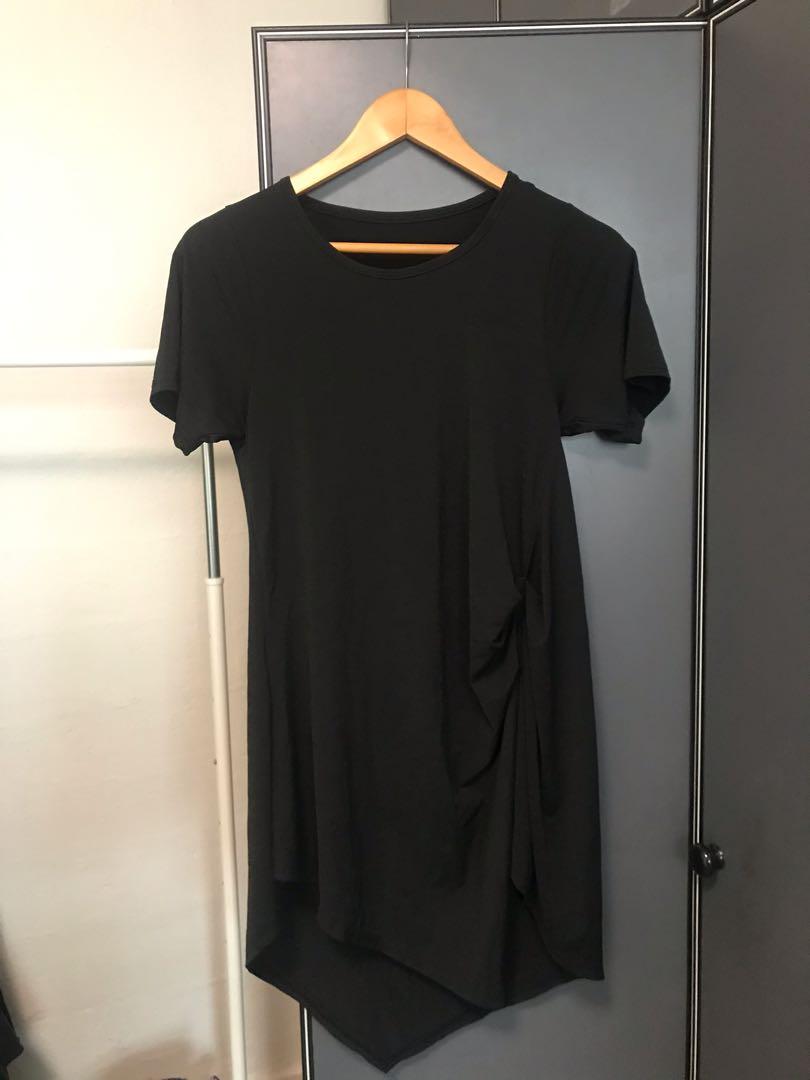 black tunic top