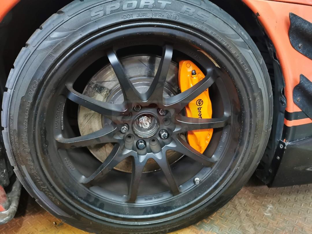 Brembo Brake Caliper Repainting Refurbish Service Orange Color, Auto