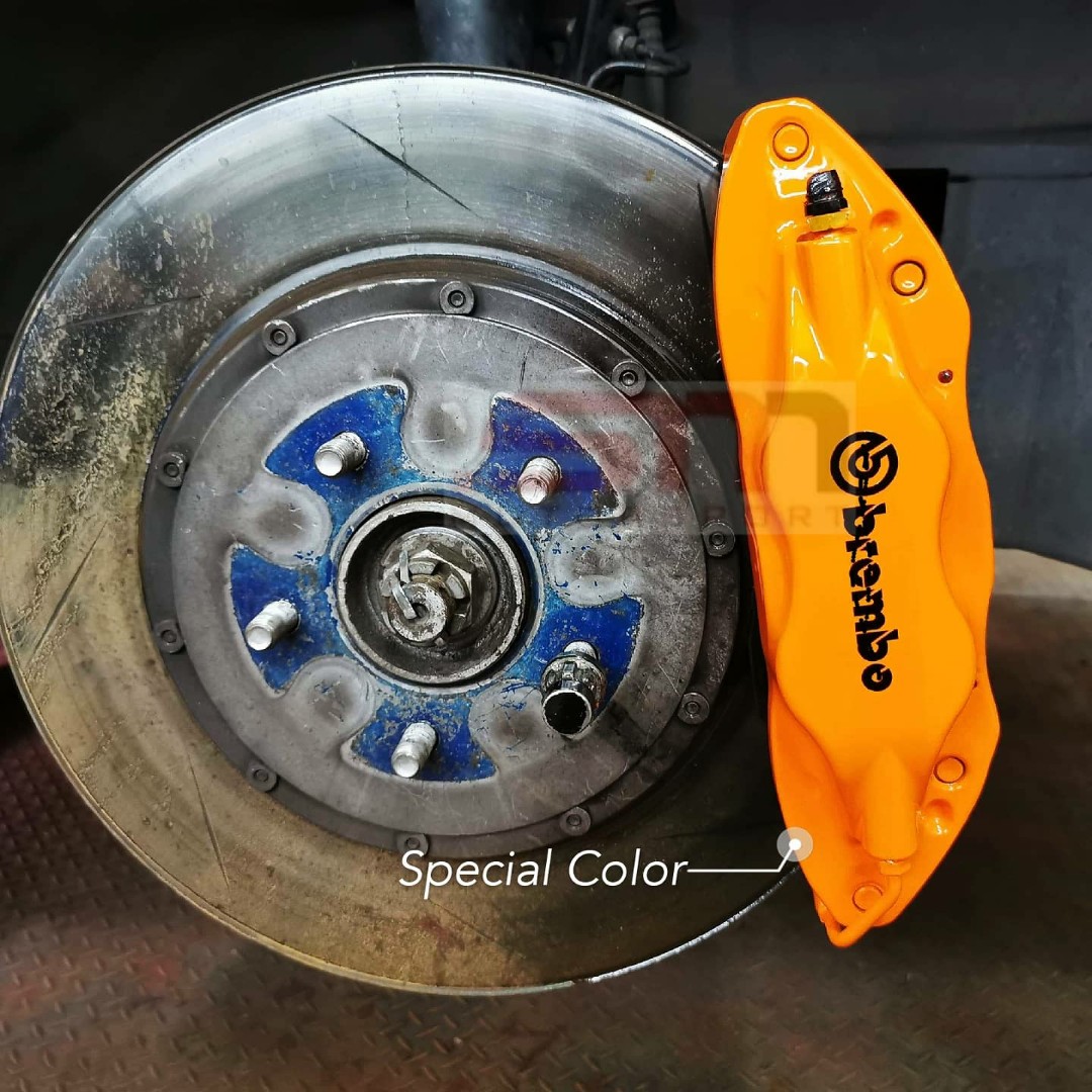 Brembo Brake Caliper Repainting Refurbish Service Orange Color, Auto