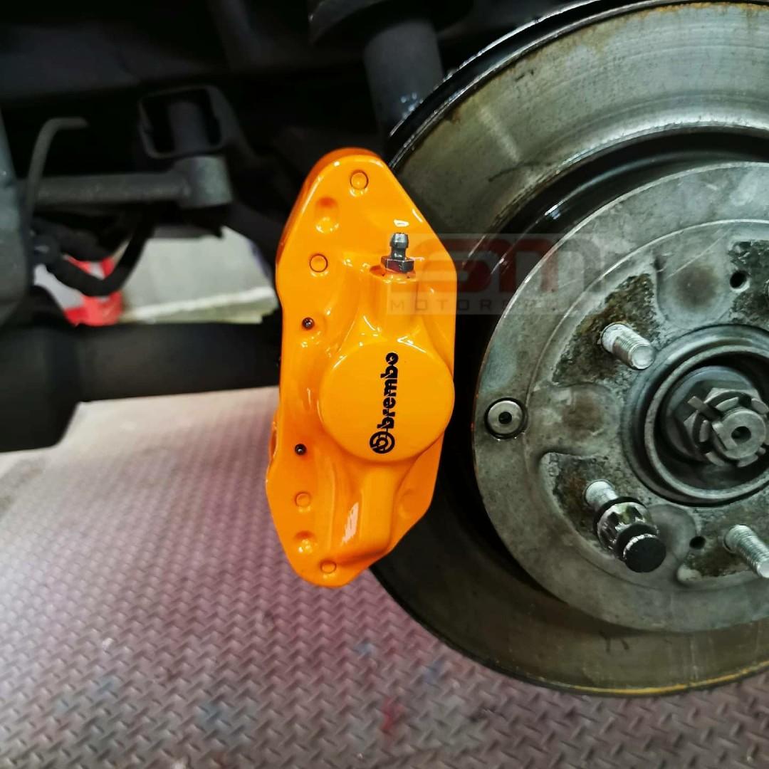 Brembo Brake Caliper Repainting Refurbish Service Orange Color, Auto