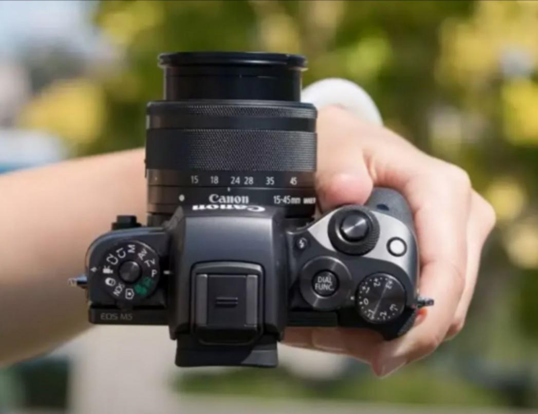 canon eos m5 kit 15 45mm new bisa dicicil