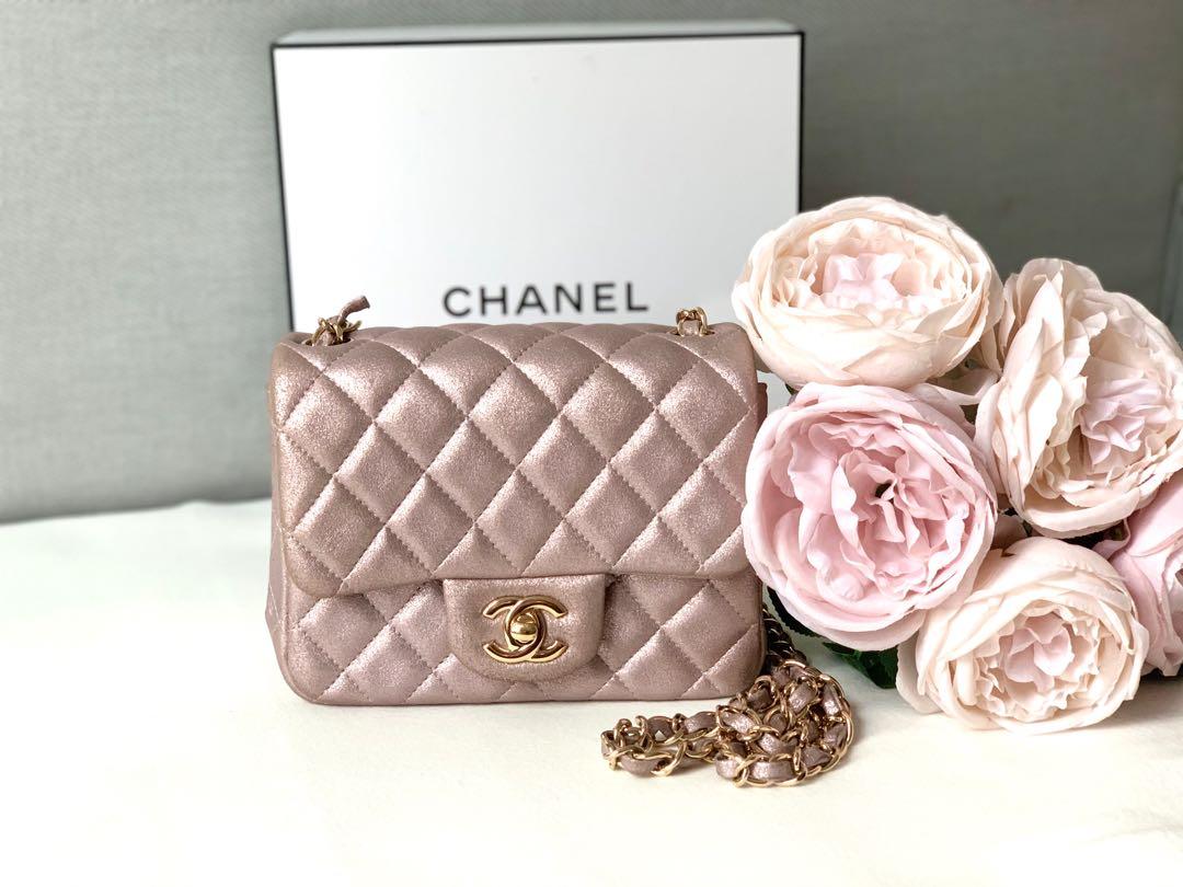 Chanel Mini Square Rose Gold GHW