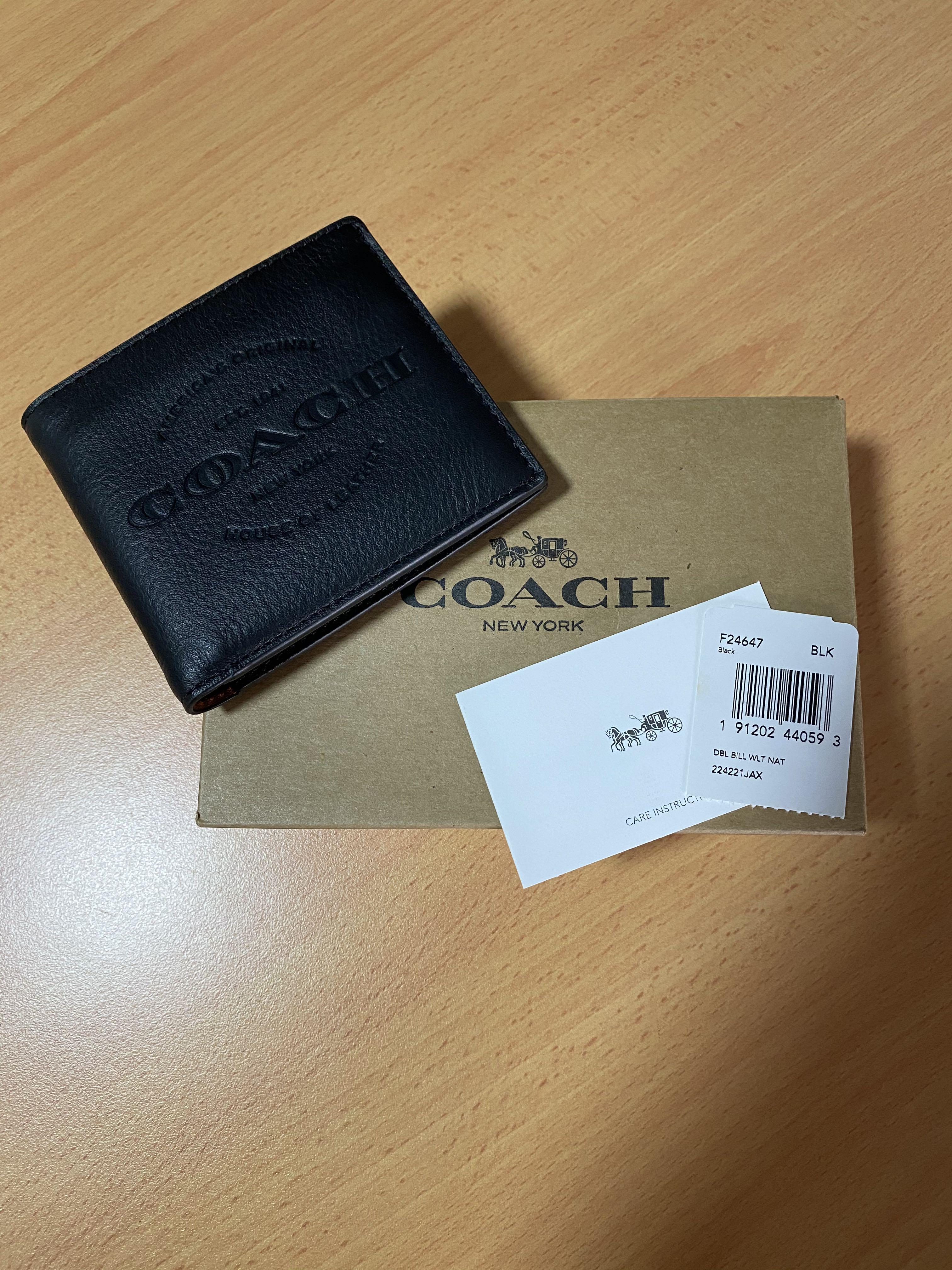 Coach Men Wallet F24647 Men s Fashion Watches Accessories Wallets Card Holders on Carousell