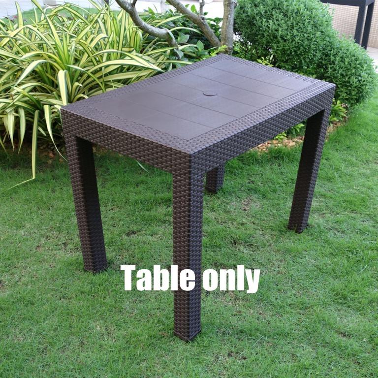 Rattan dining table only outlet