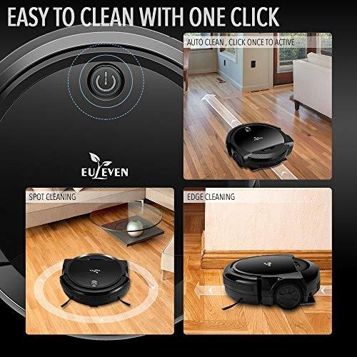 Euleven 3in1 Floor Robotic Vacuum with Smart Mopping Cleaner, TV