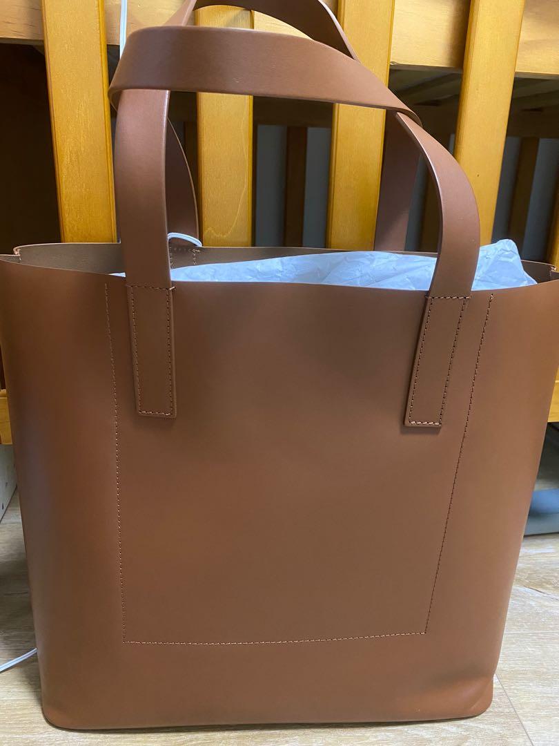 Everlane Day Square Tote Cognac Women s Fashion Bags Wallets Tote Bags on Carousell