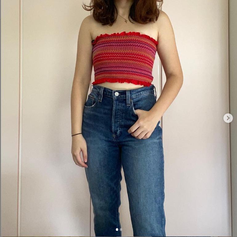 blue tube top forever 21