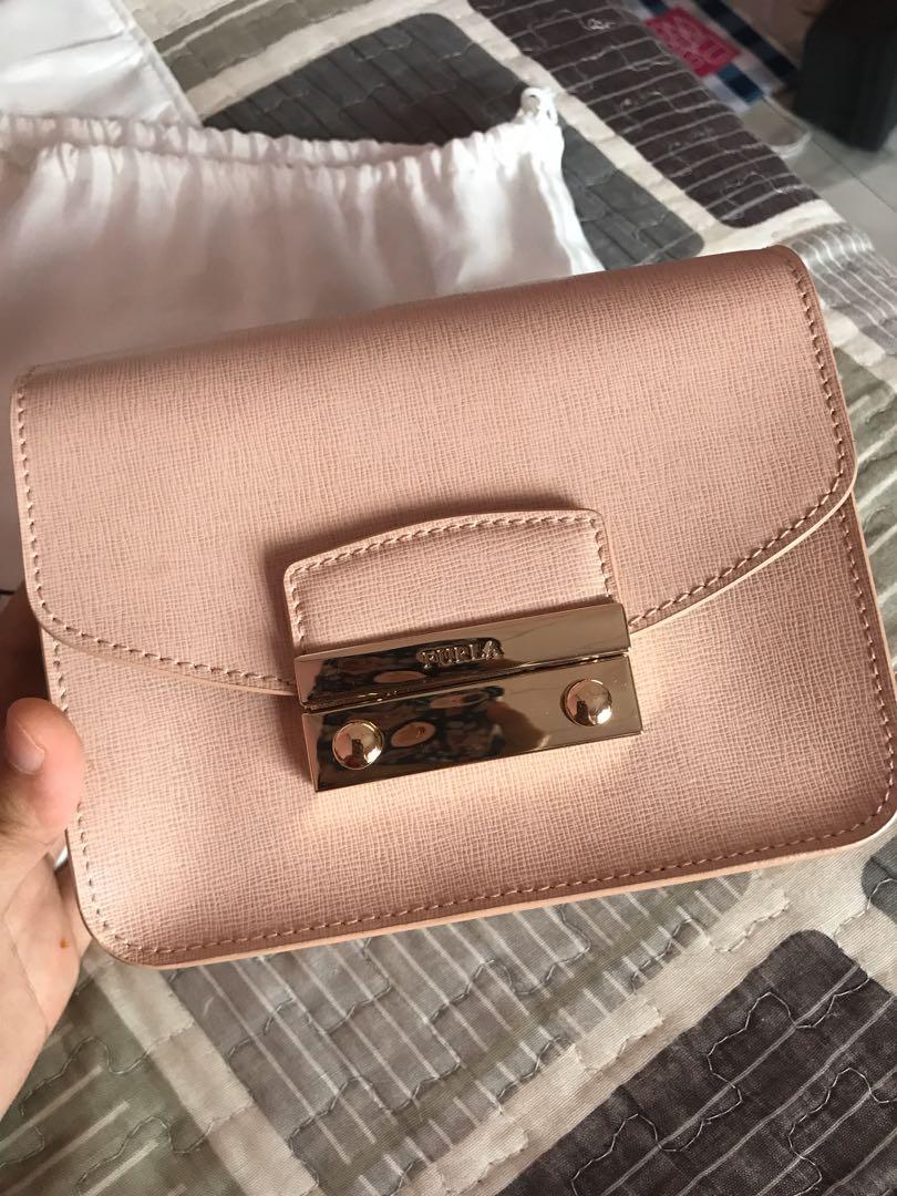 furla julia mini leather crossbody bag