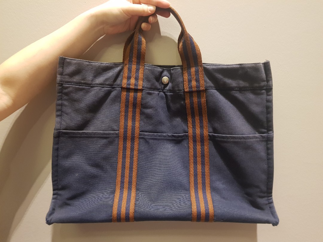 Hermes Canvas Tote Bag, Women's Fashion, Bags & Wallets, Tote Bags on  Carousell