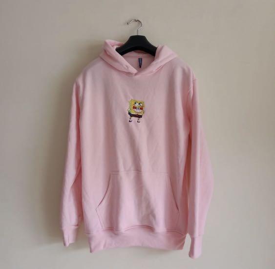 Hoodie h&m shop spongebob pink