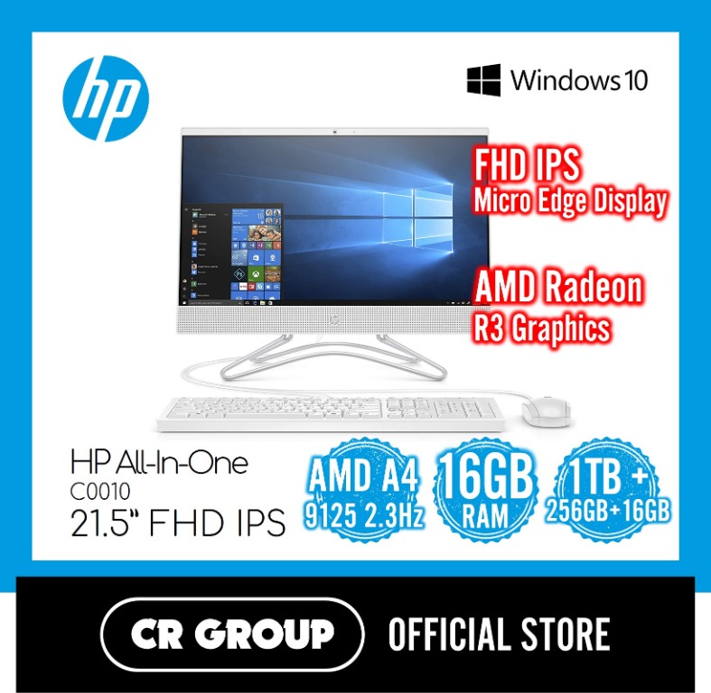 Hp 21 5 Inch All In One Computer Hp Official Refurbished Free Delivery Electronics Computers Desktops On Carousell
