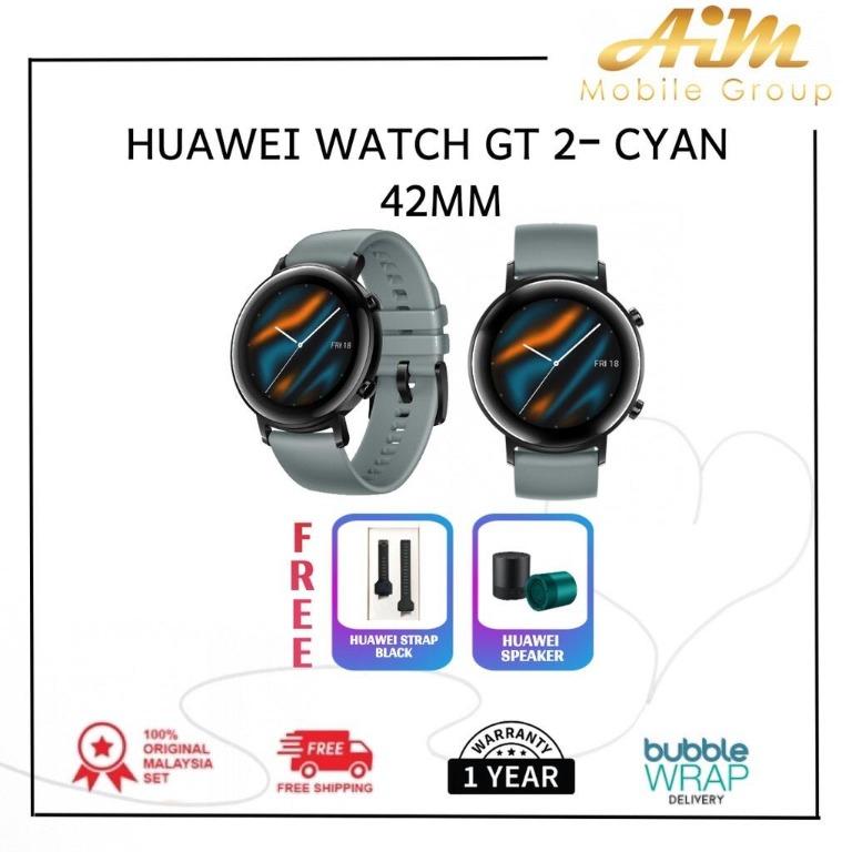 HUAWEI WATCH GT 2 LAKE CYAN 42MM Women s Fashion Watches Accessories Watches on Carousell
