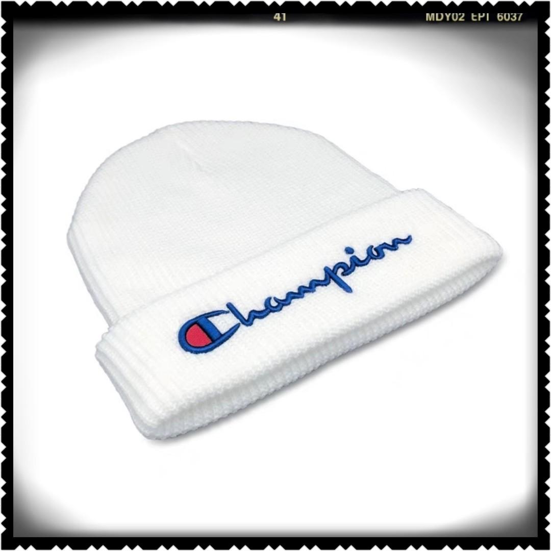 champion beanie white