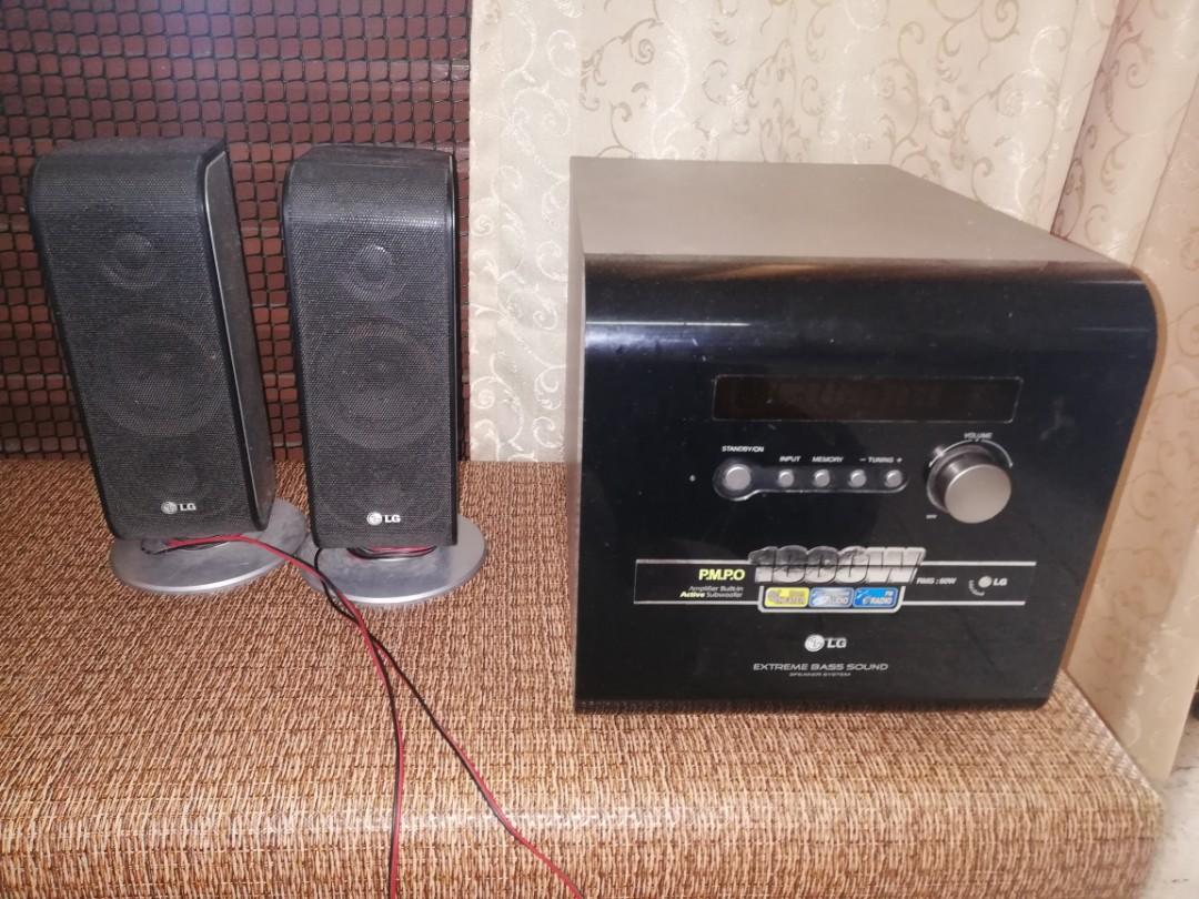Lg extreme bass clearance sound speaker system