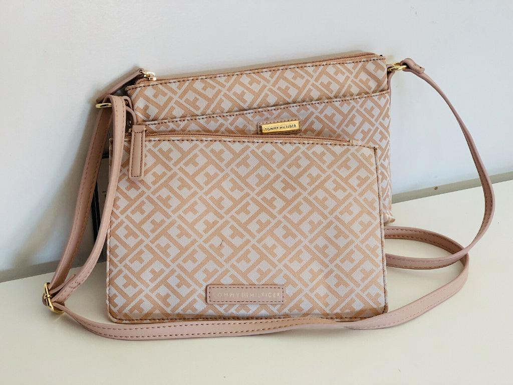 tommy hilfiger pink crossbody bag