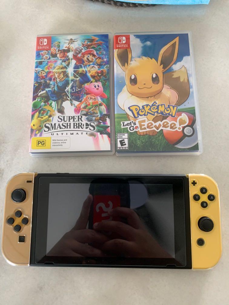 Nintendo Switch Eevee Edition, Video Gaming, Video Games, Nintendo on