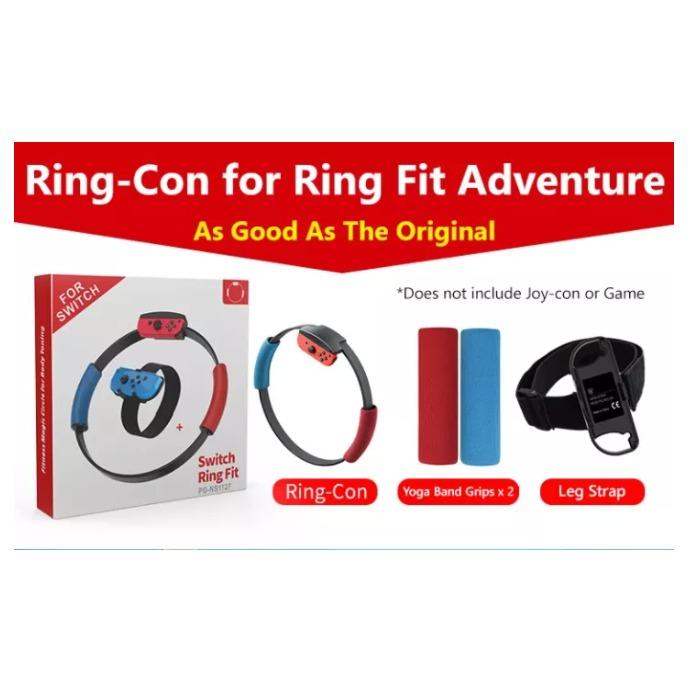 Nintendo Switch Ring Con Set Fit Adventure Grip Leg Strap Fitness Band Set Toys Games Video Gaming Gaming Accessories On Carousell