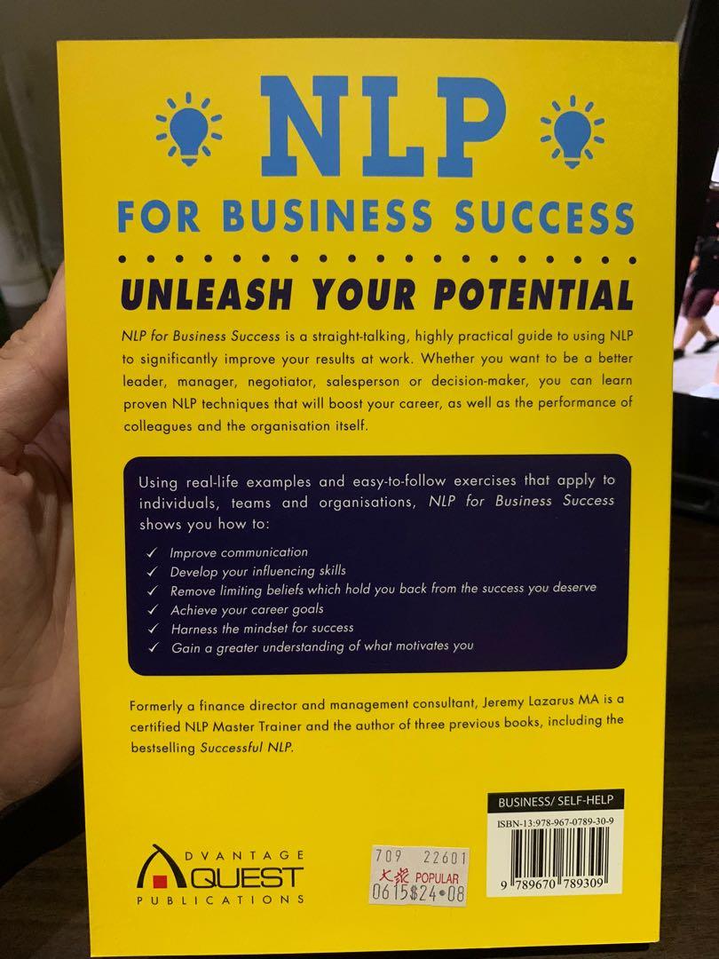 NLP for Business Success Book by Jeremy Lazarus, Hobbies & Toys, Books ...