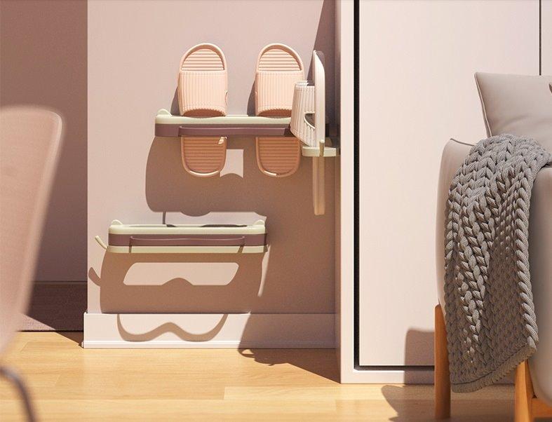 Od067 Foldable Abs Slipper Rack Furniture Shelves Drawers On Carousell