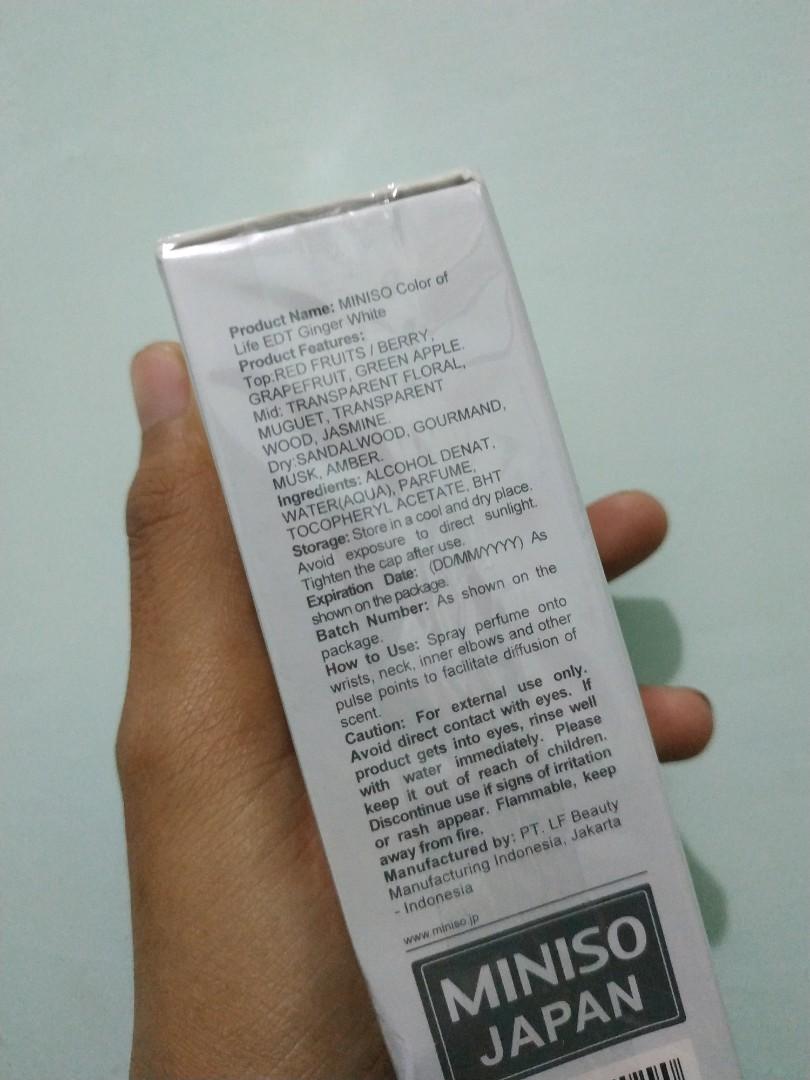 Miniso ginger clearance white perfume