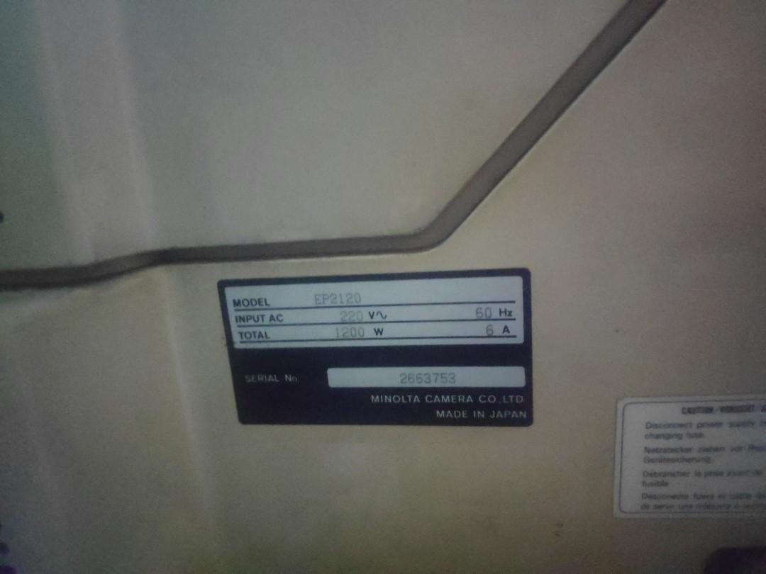 Photo Copier Machine Minolta (Category: Office & Business Technology) located in Quezon City. Submitted by panda_style (Listing ID 1005992990, Image 3). Description: Minolta Photocopier machine - working (dark print)(cleaning) - local 220v - QC - free to test.