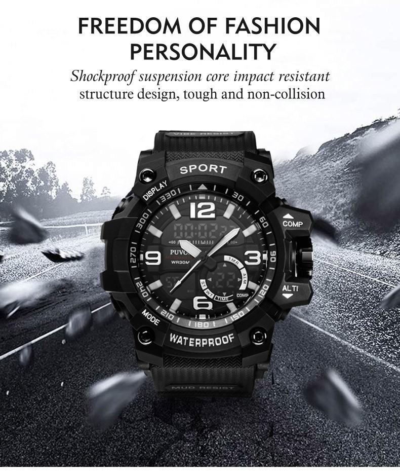 men's waterproof analog watch
