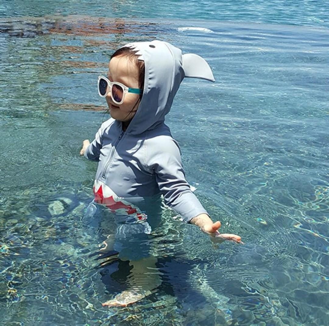 Shark swim suit Babies Kids Babies Kids Fashion on Carousell