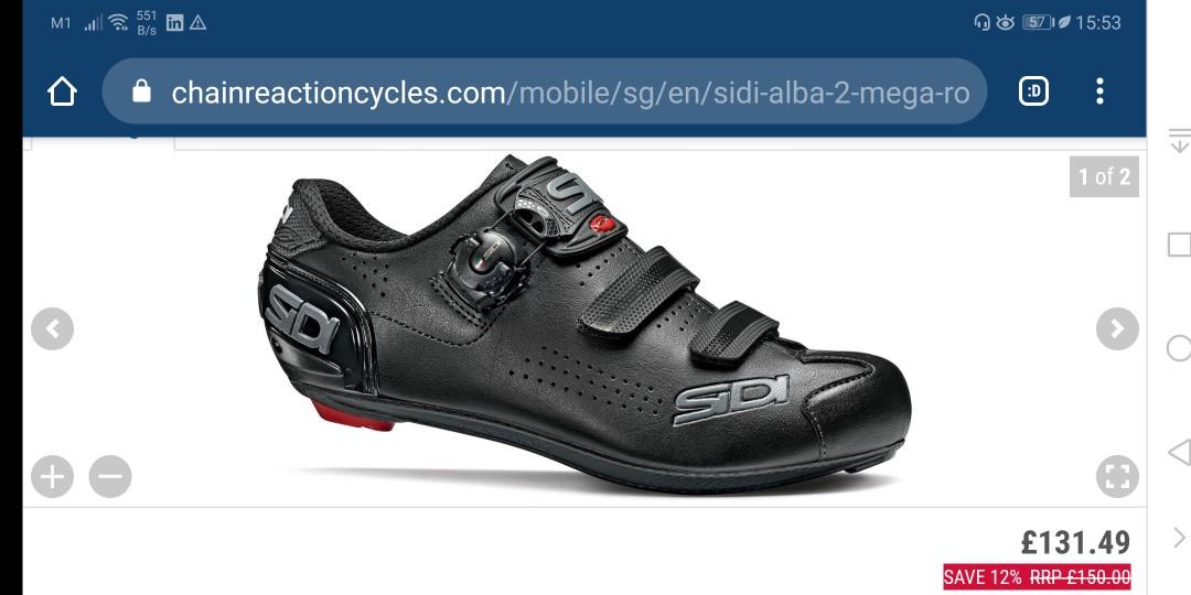 sidi cycling shoes size 48