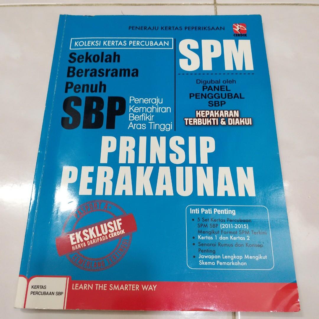 Spm Prinsip Perakaunan Past Years Trial Papers Sekolah Berasrama Penuh Books Stationery Books On Carousell