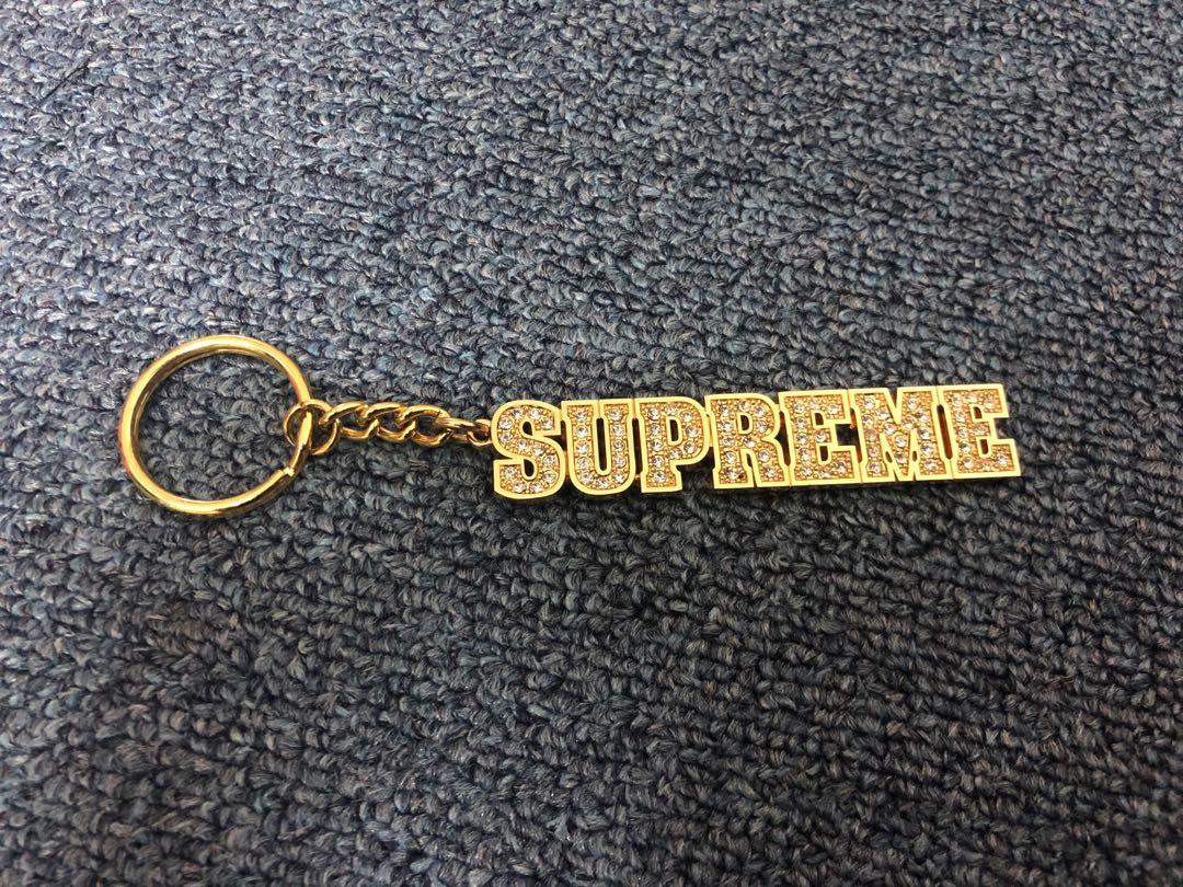 Supreme block sale logo keychain