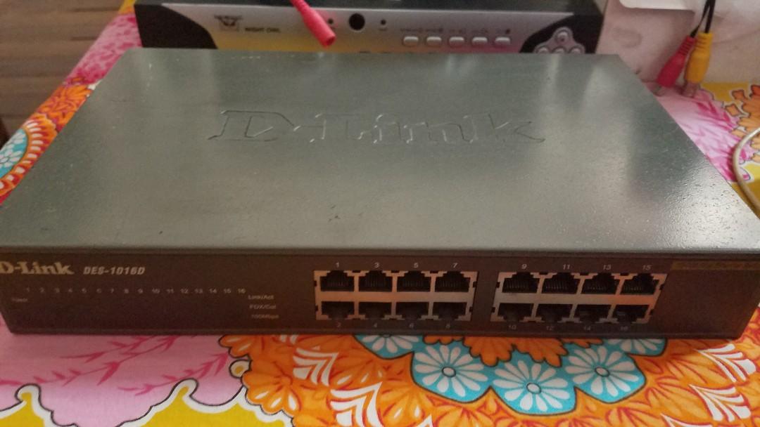 Switch Hub D- Link 16 port P 1,500 (Category: Cables & Adaptors) located in Mandaluyong City. Submitted by nina70 (Listing ID 1006049985, Image 1). Description: D- Link DES -1016D.