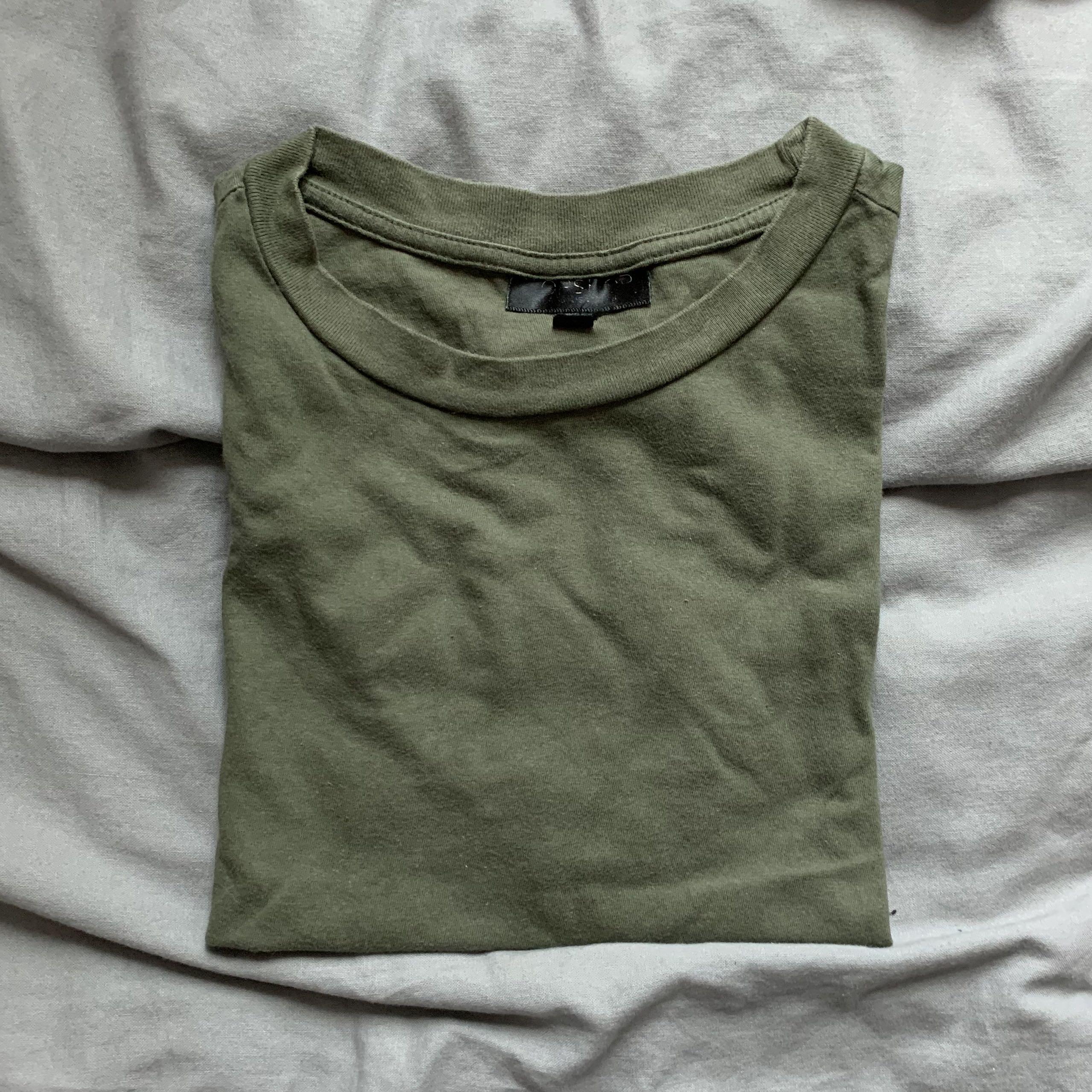 Topshop Basic Roll Back T Shirt In Army Green Women S Fashion