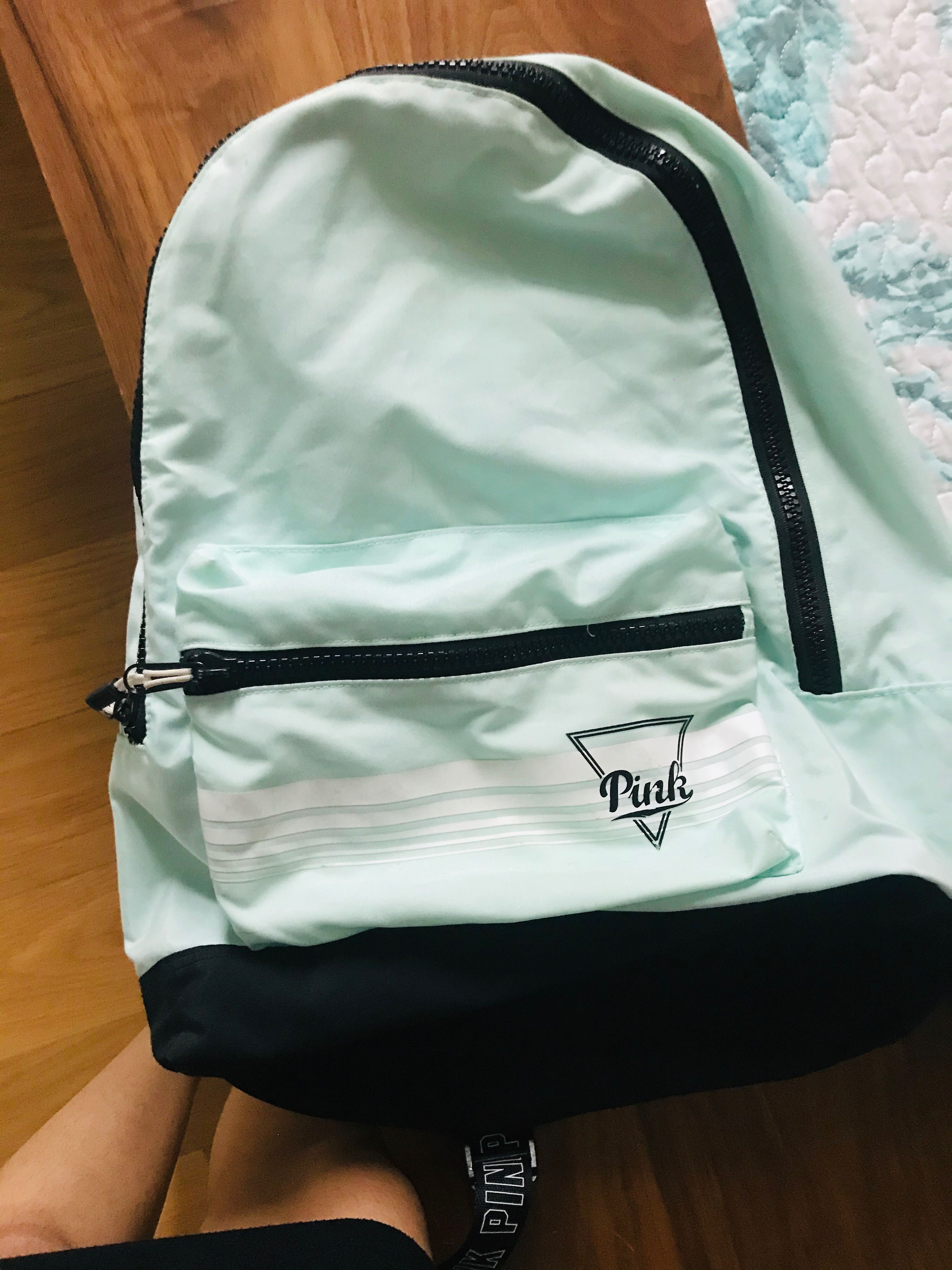 teal pink backpack