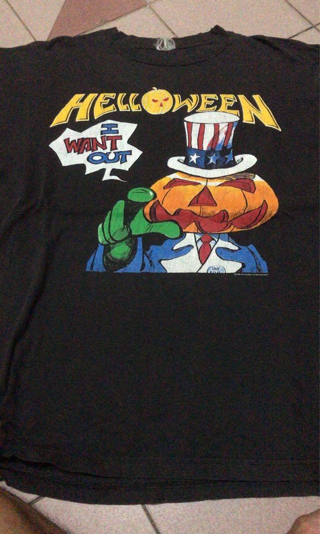 Vintage Helloween 1988 Men S Fashion Clothes Tops On Carousell
