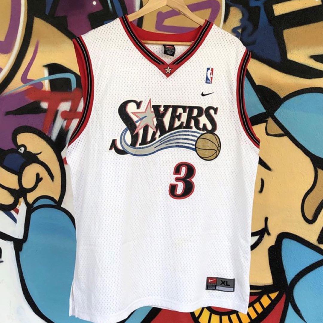 VINTAGE Nike NBA Philadelphia 76ers 3 Allen Iverson jersey