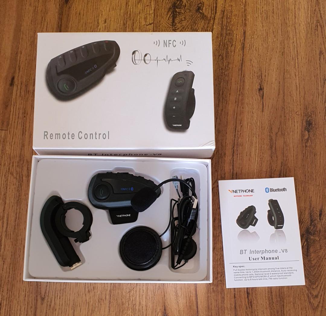 Vnetphone V8 bluetooth intercom Motorcycles Motorcycle