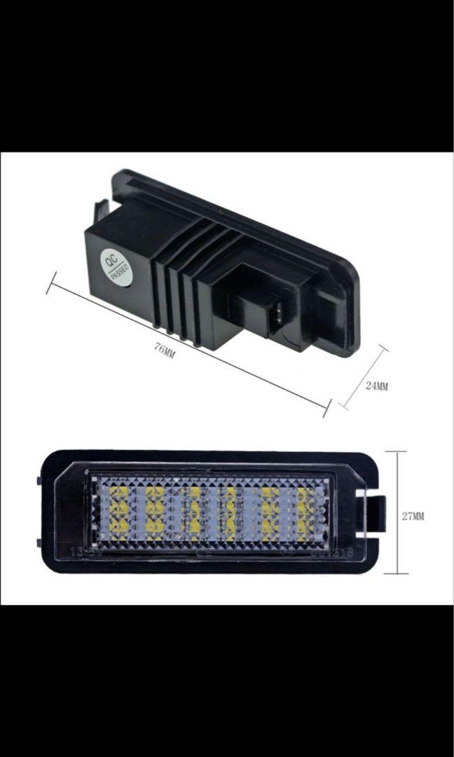 VW Golf Mk6 Mk7 Gti / Audi Error free Number plate led lights , Car