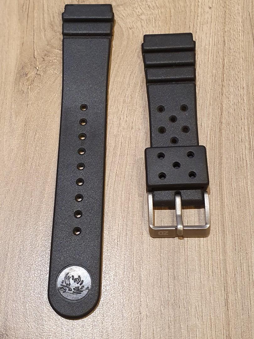 22mm WatchGecko Bonetto Cinturini Zuludiver 284