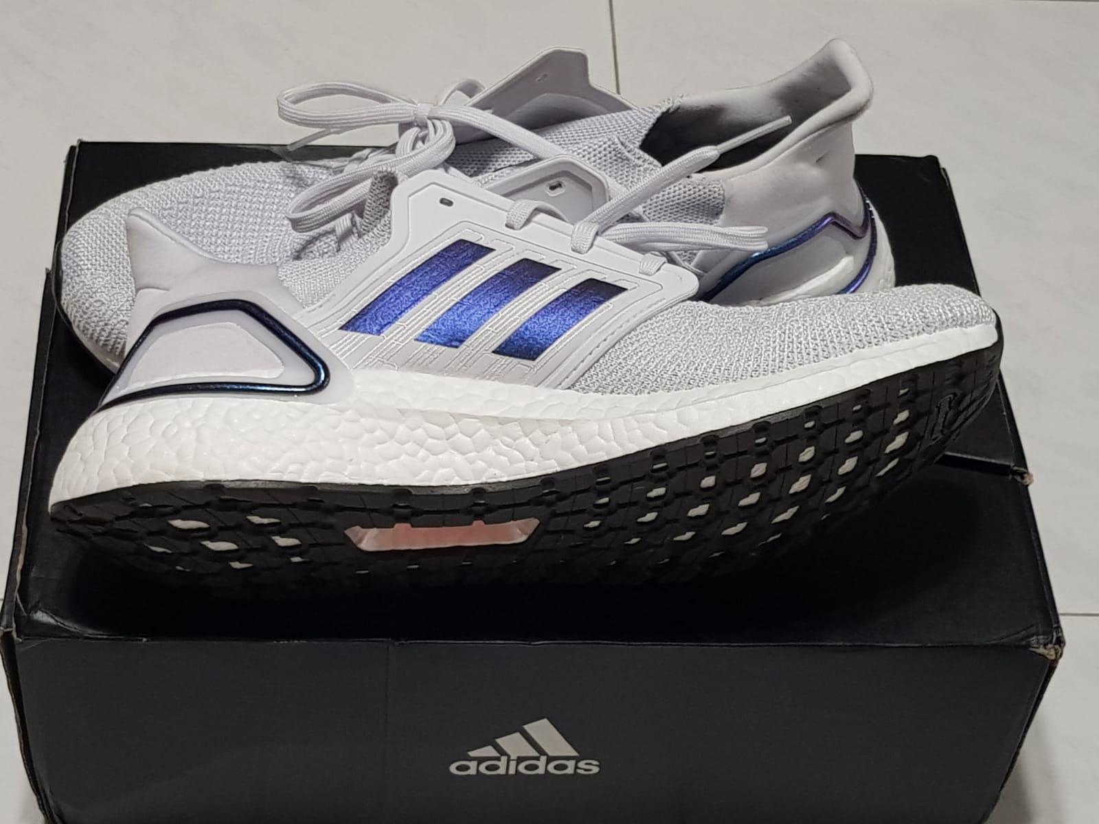 Adidas Ultraboost 20 Dash Grey Boost Blue Violet Metal Core