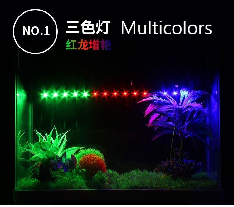Aquarium LED Light Waterproof Fish Tank Light Underwater Lamp