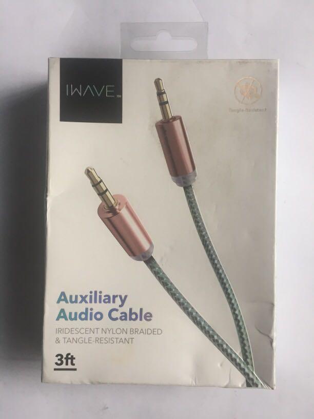 Audio Cable Nylon Braided & tangle- Resistant (Category: Cables & Adaptors) located in Pasay City. Submitted by redgiftshop (Listing ID 1006214332, Image 2). Description: 3ft. AUX cable attaches quickly to any standard 3.5mm audio port. tangle free design prevents knotting and tangling for optimal mobility tangled resistant product code: S-15.