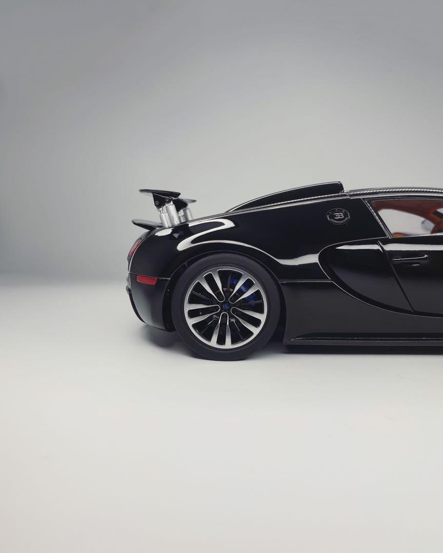 Autoart 1/18 Bugatti Veyron Jaune/noir – Miniature Très Rare, Neuve