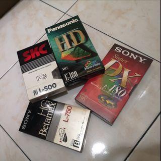 Betamax and VHS Tapes