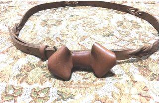 NOW P120 CAMEL BROWN GENUINE LEATHER BELT
