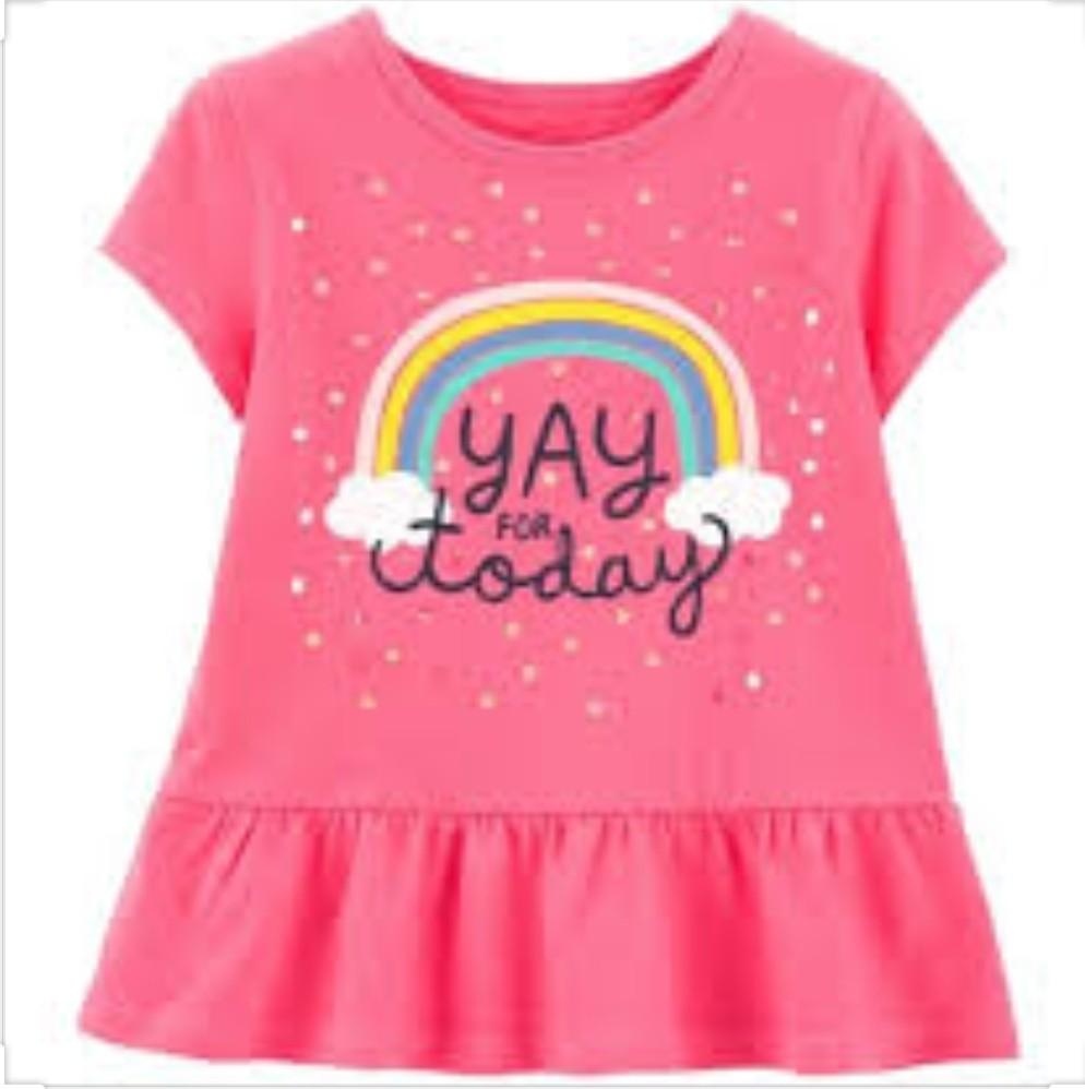 rainbow peplum top