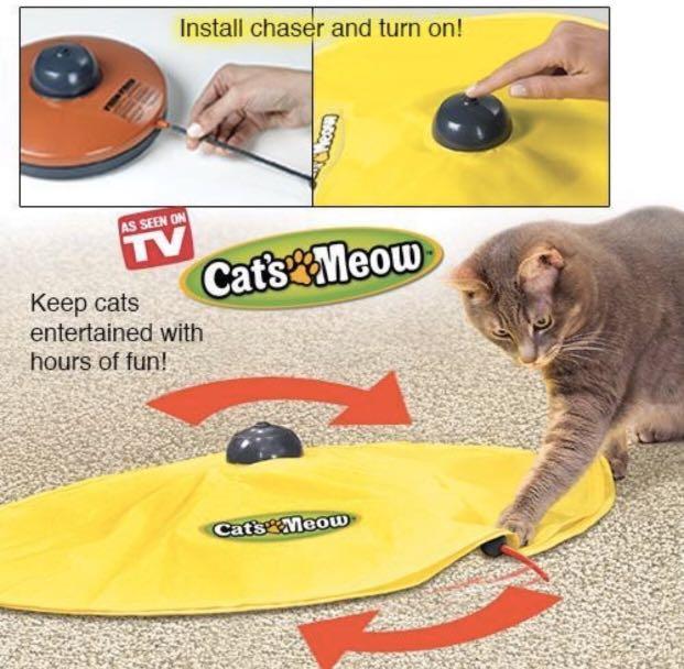 Cat S Meow Motorized Wand Moving Mouse