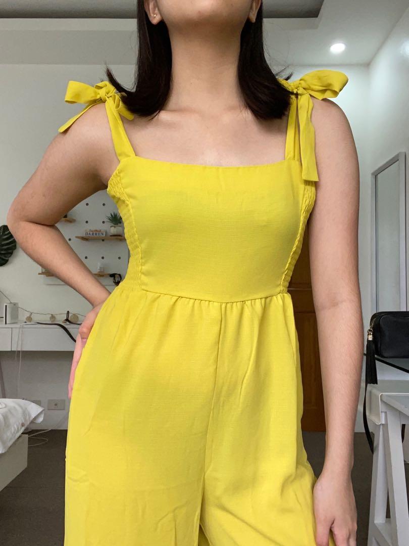 Cotton on yellow jumpsuit Clearance